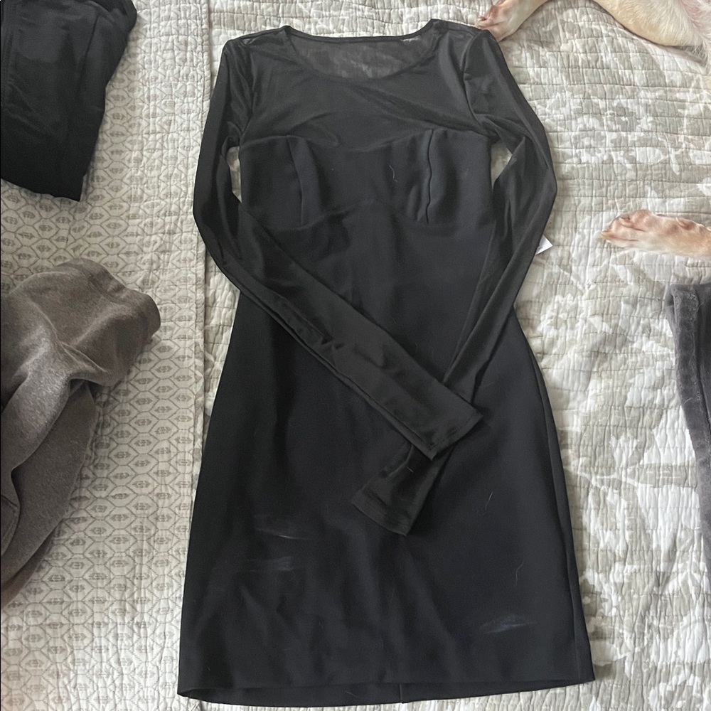 Abercrombie & Fitch Black Long Sleeve Dress
